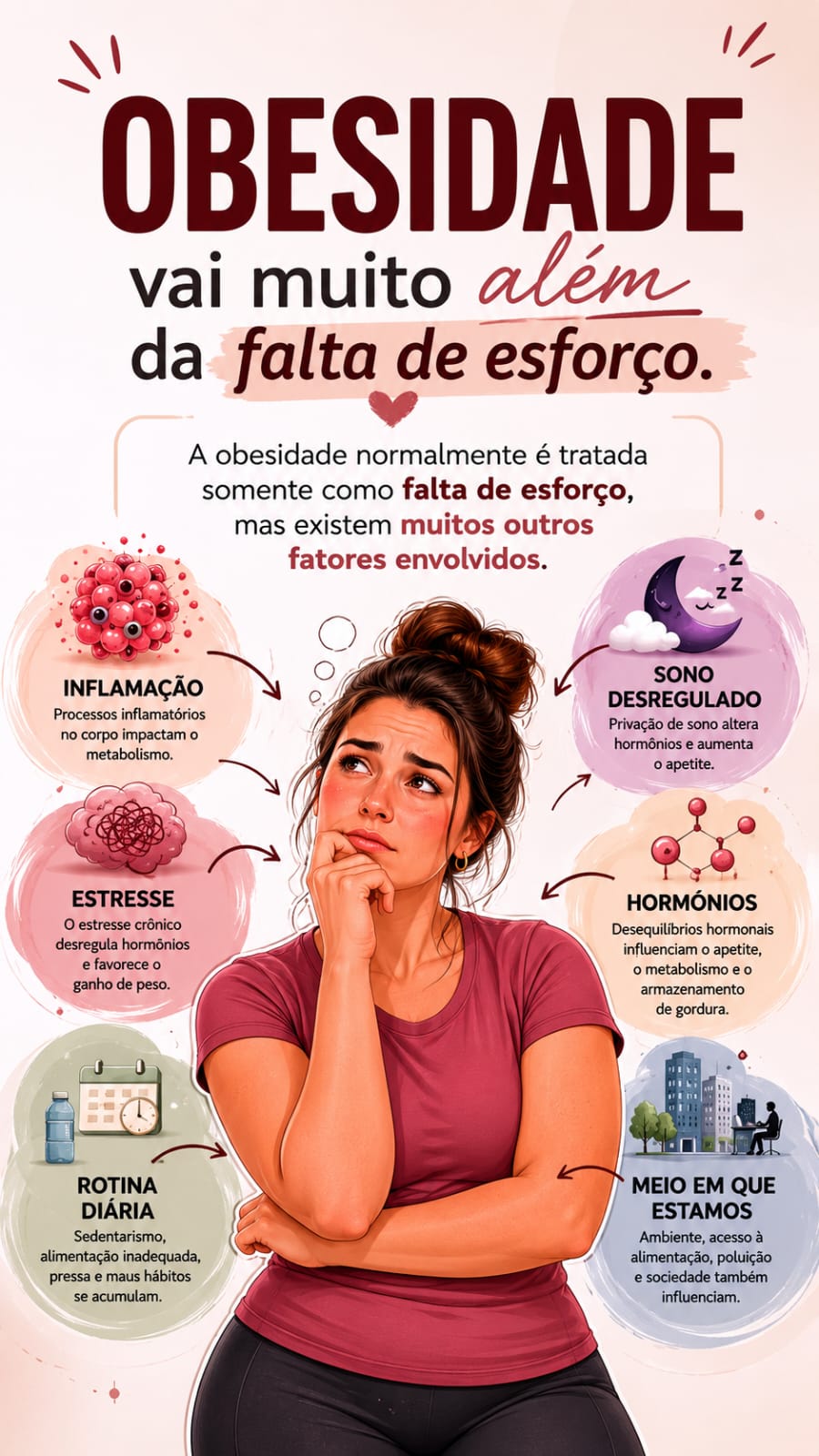 Obesidade vai muito além da falta de esforço